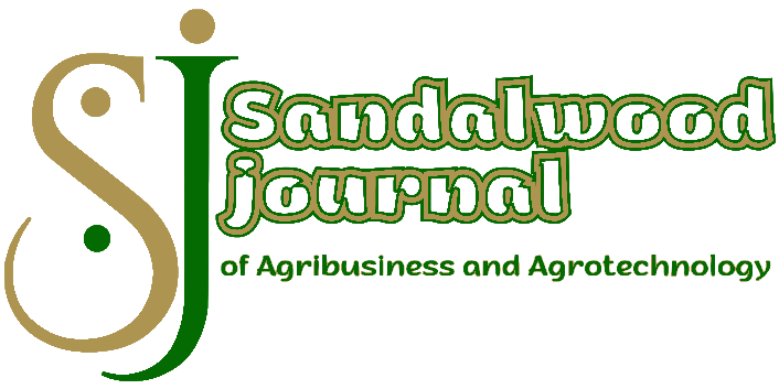 Sandalwood Journal Of Agribusiness And Agrotechnology (SJAA)